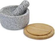 Joseph Joseph Mörser Dash, (Set, 3-tlg), aus Granit mit Bambusdeckel