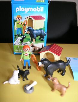 Playmobil Berner Sennenhund und Welpen 4498 mit OVP (Hund mit Hundehütte) - Krefeld