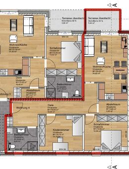 Neubau: Attraktive 3-Zimmer Wohnung mit Süd-Terrasse, bezugsfertig ab 09/2026 - Sehnde