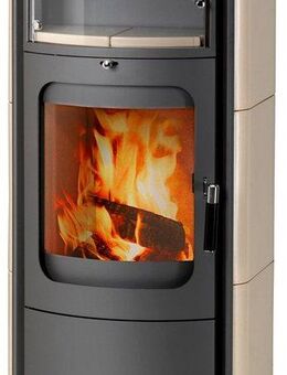 HARK Kaminofen »Opera B Kachel creme«, 7 kW, Dauerbrand