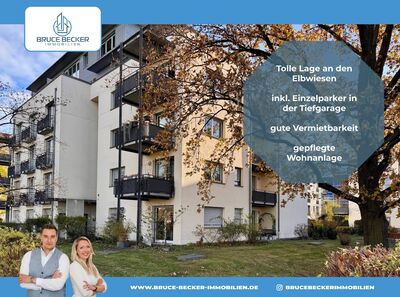 Direkt an den Elbwiesen! - Attraktives Single-Appartement mit Terrasse