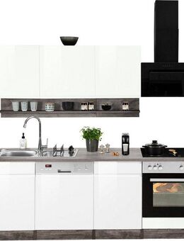 KOCHSTATION Küchenzeile KS-Virginia, Breite 220 cm, wahlweise mit oder ohne E-Geräte