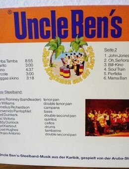 Uncle Ben´s-Steelband-Aruba Steelband-Vinyl-LP - Linnich