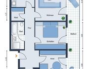 Provisionfreie 3 Zimmer Wohnung: 88 qm - EG - Balkon - TG - gut vermietet Stutensee-Blankenloch - Stutensee