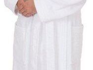 Wewo fashion Unisex-Bademantel 3002, Langform, Frottier, Kimono-Kragen, Gürtel, klassisch elegant