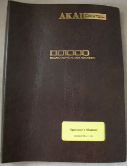 AKAI DD-1000 Operator's Manual (Vintage - Ultra Rare - Brand New!) - Groß Gerau