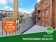 ERSTBEZUG sanierte Papierfabrik | kompakte Whg. mit Nordwest-Balkon, Duschbad, AR, Lift - Leipzig