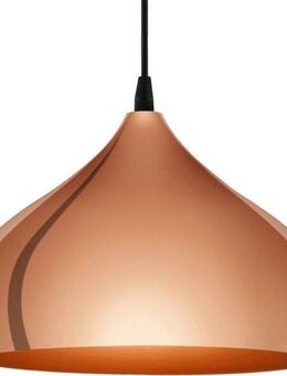 EGLO Hängeleuchte HAPTON Pendellampe, E27, IP20, Stahl, Esszimmerlampe, Vintage, Lampe, ohne Leuchtmittel, Pendelleuchte, Wohnzimmerlampe, H110 x Ø29 cm, kupfer, 1X60W exkl.