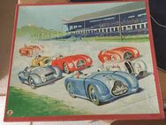 Autorennen, Spiele Schmidt, Spiel Nr. 108/2, 1950er Brettspiel für Sammler oder Museum. - Schwabach