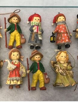 Christbaumschmuck 80er Jahre. 10 Aufhänger Weihnachtsschmuck Baumschmuck - Meerbusch