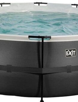 EXIT Framepool inkl. Sicherheitsleiter (Set, 4-tlg), ØxH: 427x122 cm, mit Kartuschenfilteranlage & Filterkartusche