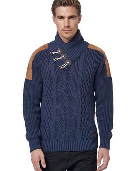 Rusty Neal Strickpullover mit trendigem Strickmuster