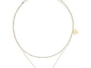 LASCANA Kette mit Anhänger, mit Palmen Anhängern, mehrreihiges Kettenset, Halskette, Halsschmuck