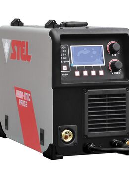 Multi-Process Inverter STEL Iron MIG 221P Multi MIG-MAG, MMA, TIG, Puls, Doppelpuls, PAW uvm. - Hinterschmiding