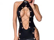 Wetlook-Minikleid mit Ketten - Pullach (Isartal)