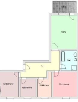 Traumhafte 4-Raum Wohnung mit Balkon - Zittau