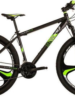 WYLD Mountainbike Mountainbike Hardtail 29'' Sharp Schwarz-Grün 21 Gänge, 21 Gang, Kettenschaltung