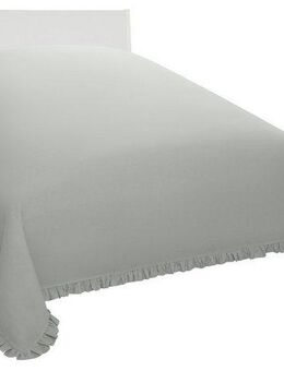 Home affaire Tagesdecke Violetta, leichter Überwurf mit Rüschen, ohne Füllung, mit Volants, 100% Baumwolle, auch als Tischdecke verwendbar