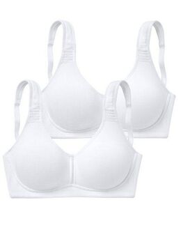 petite fleur T-Shirt-BH (Packung, 2 Stück) ohne Bügel aus Baumwolle