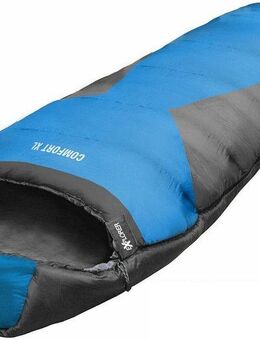 EXPLORER Mumienschlafsack COMFORT Camping Schlafsack 230x85x70cm Outdoor extra breit (0°C bis -23°C Frühling/Sommer/Herbst/Winter Reise Festival), kombinierbar 2000g