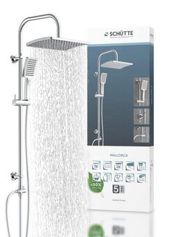 Schütte Brausegarnitur Mallorca, Höhe 97 cm, 3 Strahlart(en), Duschsystem mit Kopfbrause und Handbrause