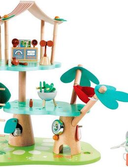Hape Spielwelt Green Planet Explorers, Kiki’s Baumhaus-Hauptquartier, (21-tlg)