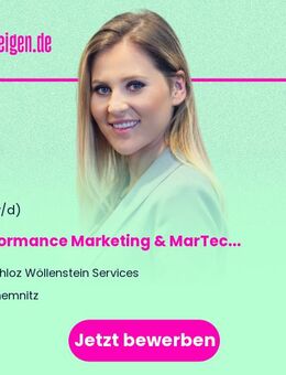Performance Marketing & MarTech Manager (m/w/d) - Chemnitz