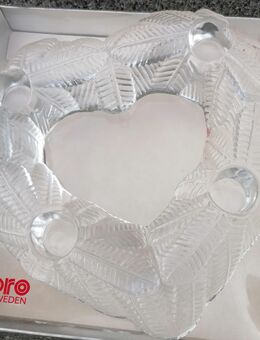 exklusiver Herzkerzenhalter 1970er Jahre von NYBRO aus Schweden NEU - Bad Rodach