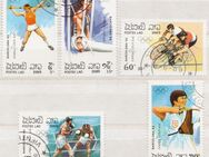 Olympia-Briefmarken 1992 Barcelona von Postes Lao (4)  [370] - Hamburg