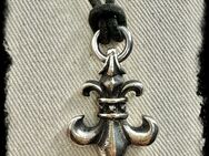 Wunderschöner Fleur de Lys Anhänger massiv 925 Silber Pendant - Köln