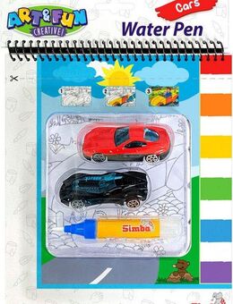 SIMBA Kreativset Art & Fun XL Water Pen Cars Malbuch
