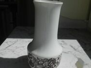 Schönwald Porzellan Vase 12 cm Blumen weiß braun Deko Vintage 3,- - Flensburg