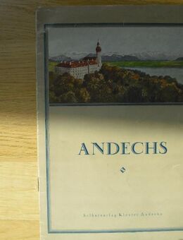 Andechs - Blick in die Wallfahrtskirche des Klosters Andechs. Broschierte Ausgabe v. 1925. Selbstverlag Kloster Andechs - Rosenheim