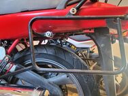 Gebrauchtes Kofferträger-System mit Gepäckbrücke von Hepco & Becker für Yamaha XJ 600 S Diversion (4BR), Schwarz - Unterleinleiter