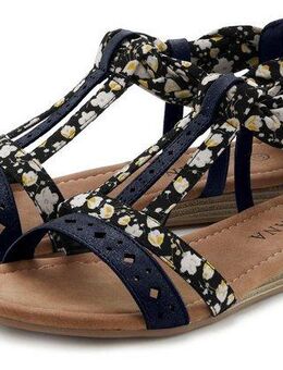LASCANA Sommerschuh Sandale Sandalette, Sommerschuh mit Riemchen im Festival-Look VEGAN