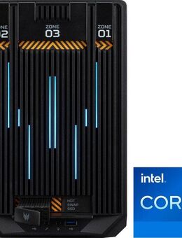 Acer Predator Orion X POX-650 Gaming-PC (Intel Core i7 13700, GeForce RTX 4070 Ti, 16 GB RAM, 1000 GB SSD, Luftkühlung)