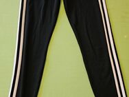 Adidas Climalite Sportleggings/Tights schwarz mit Streifen Größe 152/XS - Diez