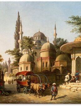 Artland Wandbild Ansicht einer Moschee in Istanbul, Gebäude (1 St), als Alubild, Outdoorbild, Leinwandbild, Poster in verschied. Größen