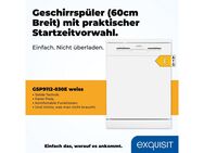 exquisit Standgeschirrspüler GSP9112-030E weiss, 11 l, 12 Maßgedecke