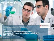 Operativer Einkäufer (m/w/d) mit Schwerpunkt Labormaterialien (auch MTL, BTA oder CTA) - Springe