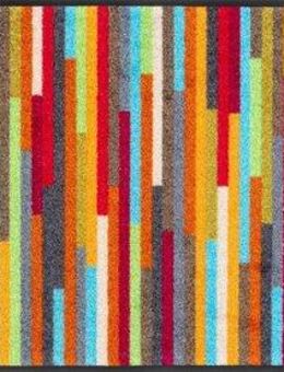 wash+dry by Kleen-Tex Teppich Mikado Stripes, rechteckig, Höhe: 7 mm, modernes Streifen Design, rutschhemmend, waschbar