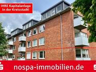 Vermietete Hochparterre Eigentumswohnung mit Balkon und PKW Stellplatz im Herzen von Husum - Husum (Schleswig-Holstein)