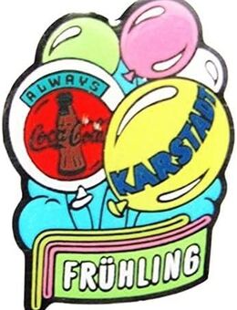 Coca Cola & Karstadt - Frühling - Pin 27 x 19 mm - Doberschütz