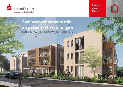 Effiziente 2-Zimmer-Neubauwohnung im Betreuten Wohnen!