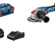 Bosch Professional Akku-Winkelschleifer GWX 18V-15 C 125 mm (2x PC 8.0, L), mit 2 Akkus und Ladegerät