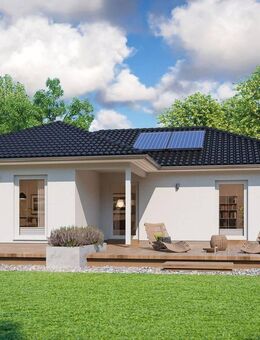 KfW-Förderfähiger Winkelbungalow Energieeffizienzklasse A+ inkl. 1.019 m² Baugrundstück in 18233 Ravensberg - Carinerland