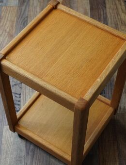 Tisch-Regalwagen klein, Hellholz, 32,5 cm², 50cm Höhe, praktisch-flexible Ablage - München