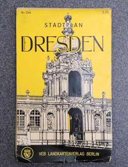 Stadtplan Dresden, 1966, DDR - Dresden