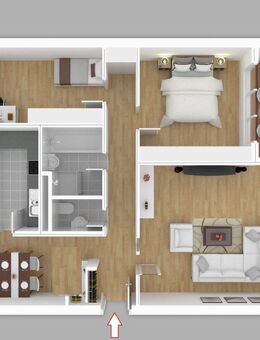 großzügige 3,5 Zimmer-Eigentumswohnung mit Balkon und Pkw-Stellplatz im Freien - Stuttgart