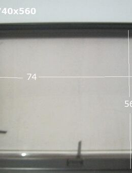Bürstner Wohnwagenfenster ca 74 x 56 gebraucht (Roxite 80 D401 zB 520T) - Schotten Zentrum
